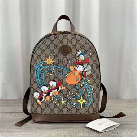 gucci disney bag donald duck|Gucci Donald Duck backpack.